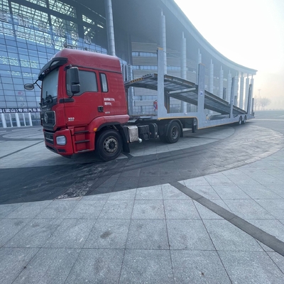 CIMC Factory 2/3 Ось Нержавеющая сталь Рама Двухэтажный 8-9 Наземный Дорожный Автотранспортер Полуприцеп