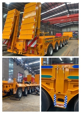 CIMC 6-осевой 60 T 80 120 тонн низкоподвижный полуприцеп