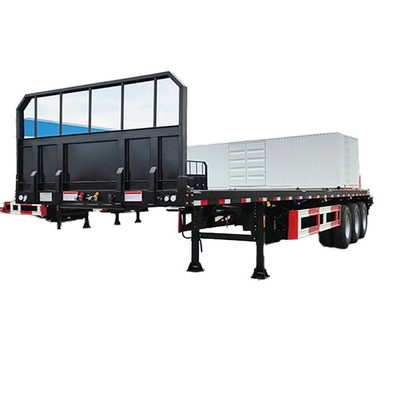 Africa Heavy-Duty Fatbed Semi Trailer: предназначен для стабильной и эффективной перевозки сверхразмерных грузов и тяжелого оборудования