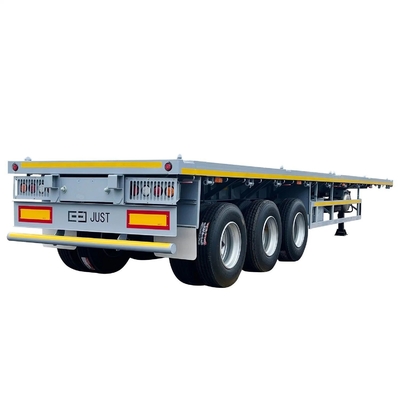 CIMC 50T 12500*2500*1530мм 12r22.5 Листья пружина подвеска низкопольный плоский контейнер полуприцеп для Южной Африки Ближний Восток