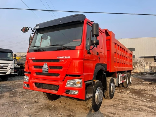 Howo Brand 8x4 Dump Truck 375/450 лошадиных сил Ручная коробка передач Дизельное топливо Новое состояние Популярное для строительства