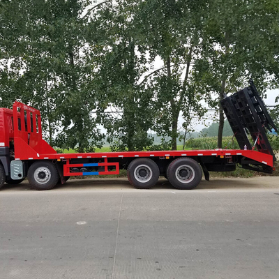 CIMC Высокопрочная низколегированная сталь Q345 2 оси 35T плоский контейнерный контейнер Транспортный полугрузовой прицеп