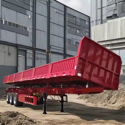 CIMC 40FT 3 оси Tare Вес 8,5 т Тяжелая работа Механическая подвеска Стенная боковая подвеска полуприцеп