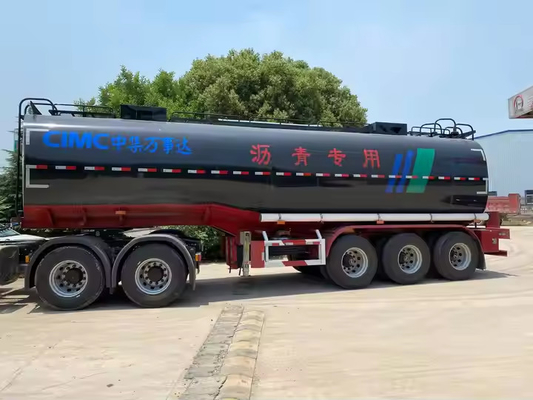 CIMC 3 оси Углеродистая сталь 40KL 36cbms Настил Нефть Асфальт Битум Пальмовое масло топливный бак