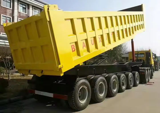 CIMC 6 Ось 30-70 тонн Транспорт Угольная руда Строительные материалы Равная коробка корпус наклоняющийся полуприцеп
