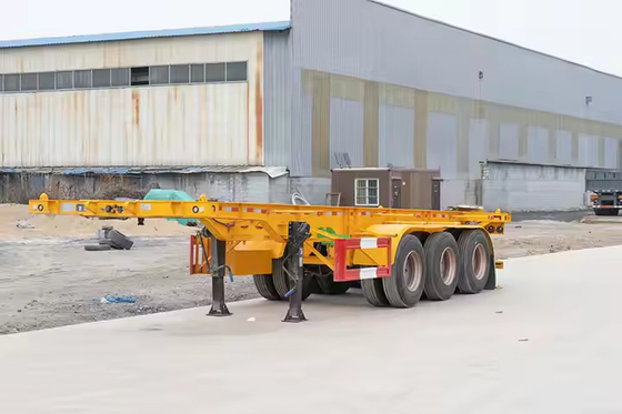 CIMC 50ton 60ton Heavy Duty Hydraulic Gooseneck Semi Trailer Truck Алюминиевый плоскостопный трейлер с осями