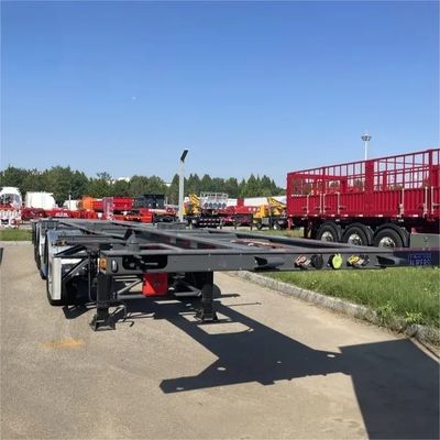 Стальной полуприцеп-шасси для перевозки контейнеров длиной 40 футов, 4-осный, сталь Q345B