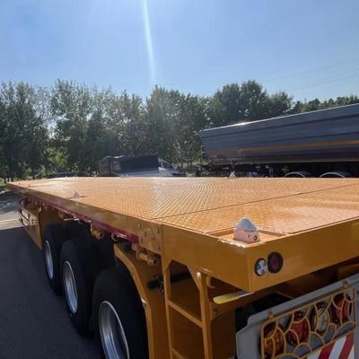 20ft 40ft Контейнер плоский грузовик полуприцеп с 3 мм 4 мм зерновой платформы