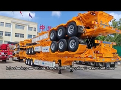 CIMC 3-осевые контейнерные рамы шасси для прицепов тяжелых грузовых автомобилей