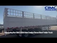 Высокопроизводительный заборный полуприцеп для безопасной перевозки скота и тяжелого груза